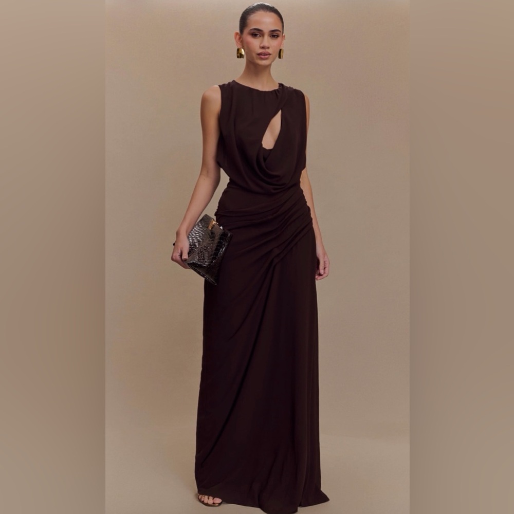 Meshki Oria chocolate dress